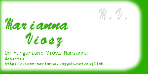 marianna viosz business card